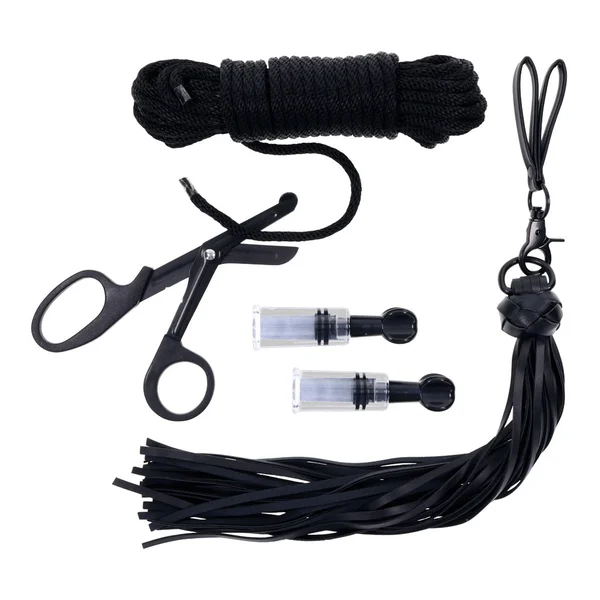 SPORTSHEETS Tied and Twisted Bondage Kit - Black Bondage Kit - 5 Piece Set — image 9 of 12