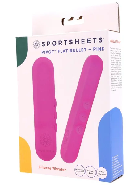 Pivot Flat Bullet - Pink - Pink 10.2 cm USB Rechargeable Bullet — image 4 of 4