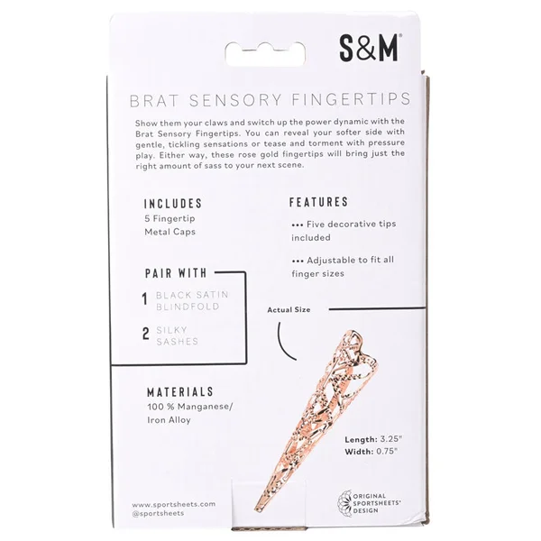 Sex & Mischief Brat Sensory Fingertips - Rose Gold - Set of 5 — image 8 of 11