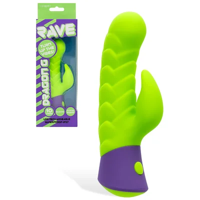 calexotics rave dragon 575 waterproof rabbit vibrator