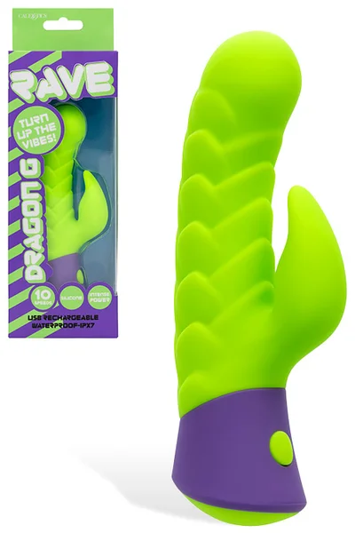 Calexotics Rave Dragon 5.75" Waterproof Rabbit Vibrator — image 7 of 12