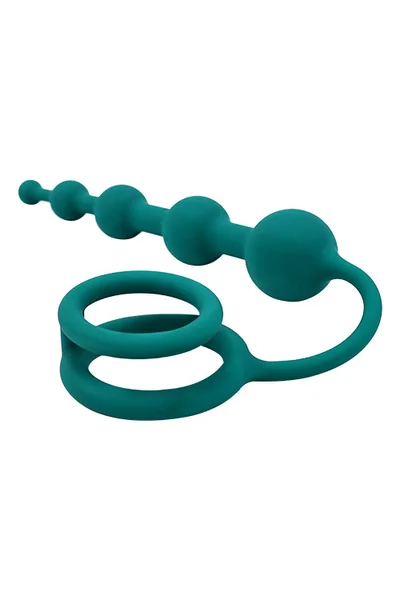 Adam and Eve Plug In Play 12" Dual Band & Anal Bead Enhancer — image 3 of 4