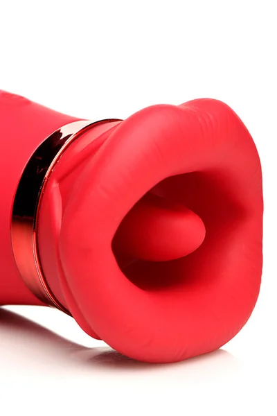 Lickgasm Kiss Me More 4.9" Kissing, Sucking & Vibrating Clitoral Stimulator — image 3 of 5