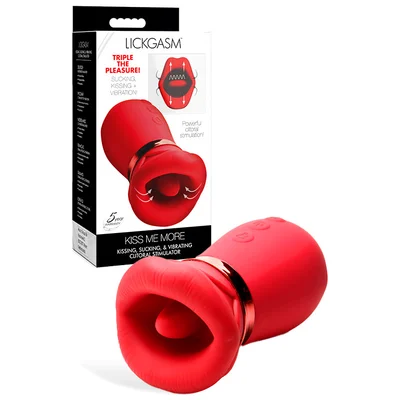 lickgasm kiss me more 49 kissing sucking vibrating clitoral stimulator