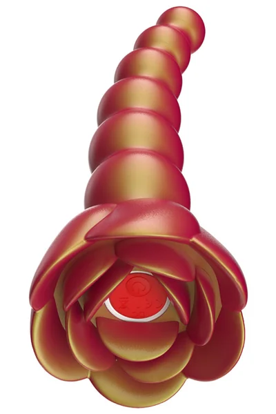 Adam and Eve Beaded Rose Bloom 8" Anal Vibrator — image 7 of 15