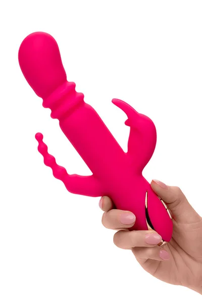 Calexotics Jack Rabbit Triple Fantasy 9.5" Heated Rabbit Vibrator — image 7 of 8