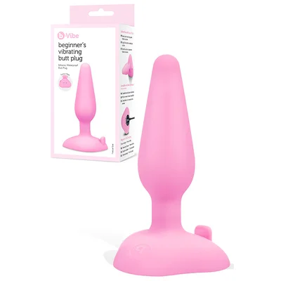 b vibe 41 beginners vibrating butt plug with suction cup base