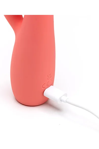 Adam and Eve Groovy Glow Ups 7" Curvie Rabbit Vibrator — image 8 of 12