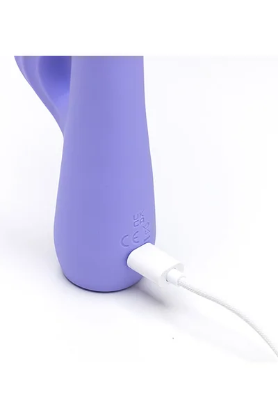 Adam and Eve Groovy Glow Ups 6.5" Wavie Rabbit Vibrator — image 6 of 6