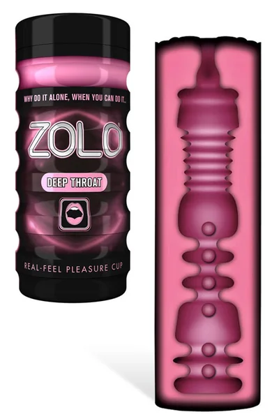ZOLO Real-Feel Pleasure Cup Masturbator - Deep Throat — image 5 of 8