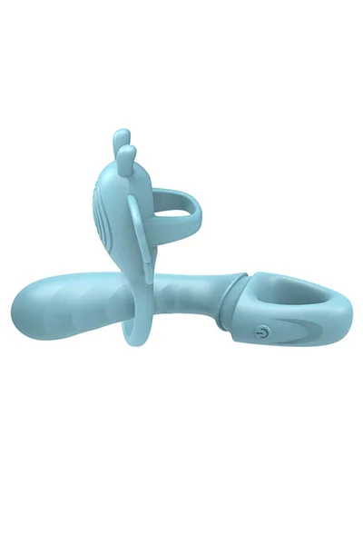 Adam and Eve Couples Butterfly 4 In 1 Rabbit, G Spot, Finger & Couples Ring Vibrator Set — image 5 of 12
