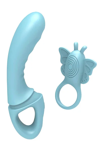 Adam and Eve Couples Butterfly 4 In 1 Rabbit, G Spot, Finger & Couples Ring Vibrator Set — image 2 of 12