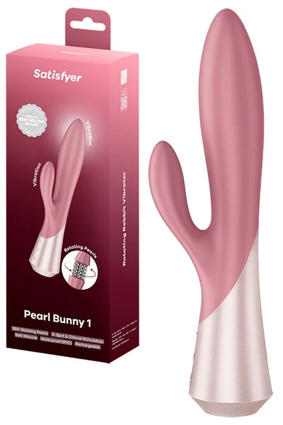 Satisfyer Pearl Bunny 1 8.8" Rotating Rabbit Vibrator — image 6 of 10