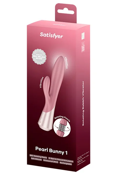 Satisfyer Pearl Bunny 1 8.8" Rotating Rabbit Vibrator — image 10 of 15