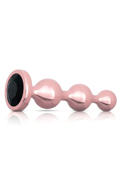 Rosy Gold Nouveau Metal 3pce Anal Bead Set — image 3 of 5