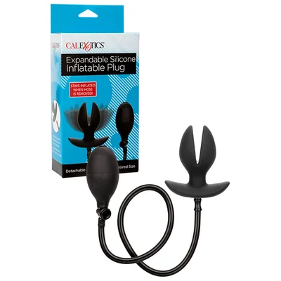 calexotics 3 expandable silicone inflatable butt plug