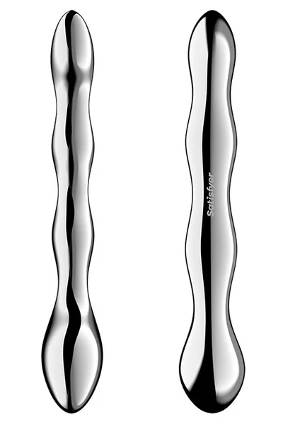 Satisfyer Cosmic Crest 2 Weighted 8" Stainless Steel Dildo — image 7 of 8