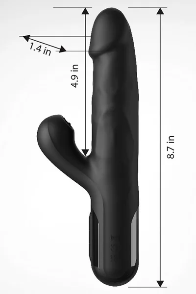 Pipedream Sonix Silicone Powerful Thrusting 8.7" Rabbit Vibrator — image 5 of 12