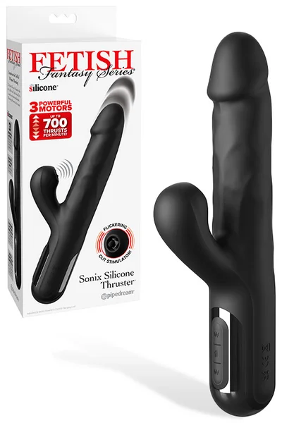 Pipedream Sonix Silicone Powerful Thrusting 8.7" Rabbit Vibrator — image 7 of 12