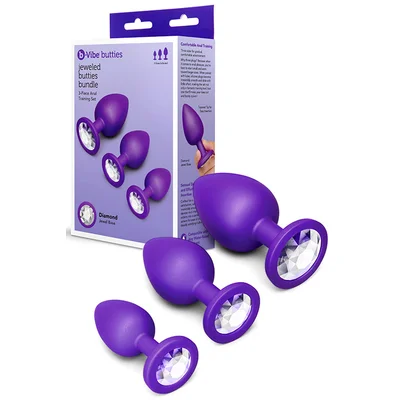 b vibe jeweled butties 3 piece anal training kit