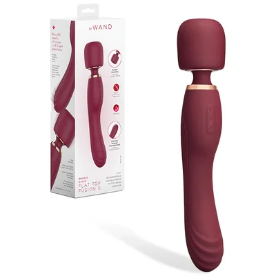 le wand flat top fusion 875 double ended g spot wand vibrator