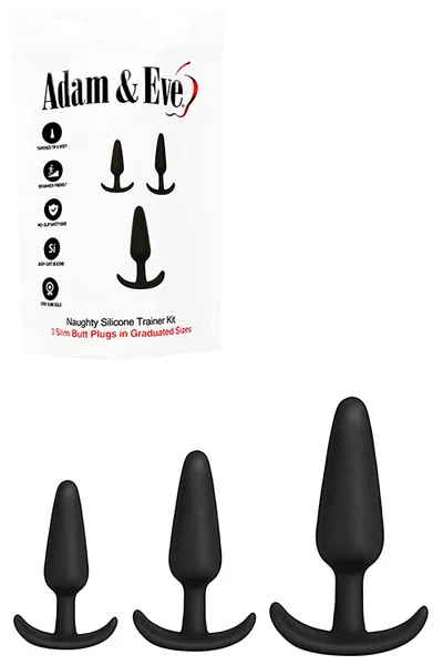 Adam and Eve Naughty Silicone 3 Piece Anal Training Kit — image 5 of 6