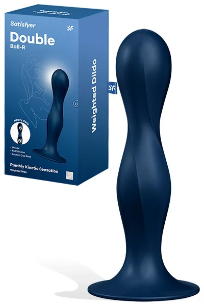 Satisfyer Double BallR 7" Weighted Dildo — image 7 of 9