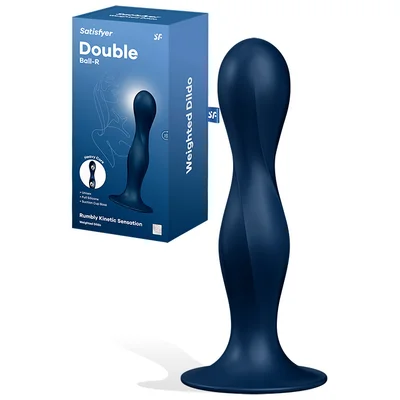 satisfyer double ballr 7 weighted dildo