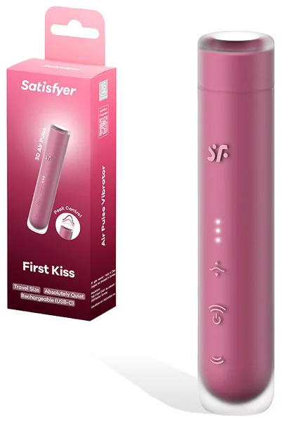 Satisfyer First Kiss 4.9" Air Pulse Clitoral Stimulator — image 7 of 9
