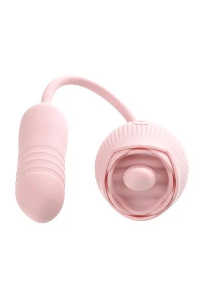 Adam and Eve Thrust and Tickle Rose 14.1" Flickering Clitoral Tickler and Thrusting Bullet — image 7 of 12