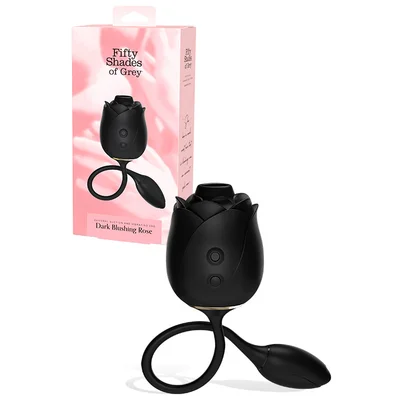 fifty shades dark rose clitoral suction stimulator vibrating egg