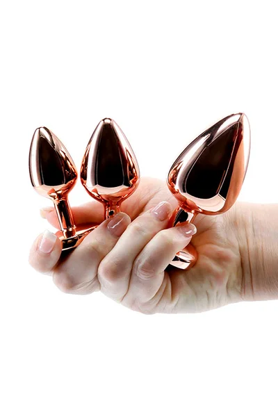 Adam and Eve Rose Gold Pink Heart 3 Piece Anal Training Set — image 18 of 18