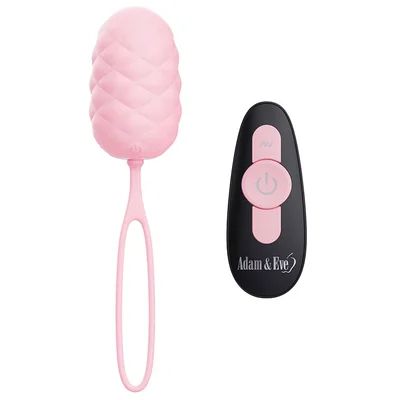 adam and eve pillow talk 58 vibrating egg with remote control