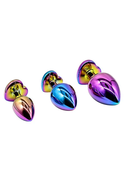 Adam and Eve Rainbow Heart 3 Piece Anal Training Set — image 8 of 15