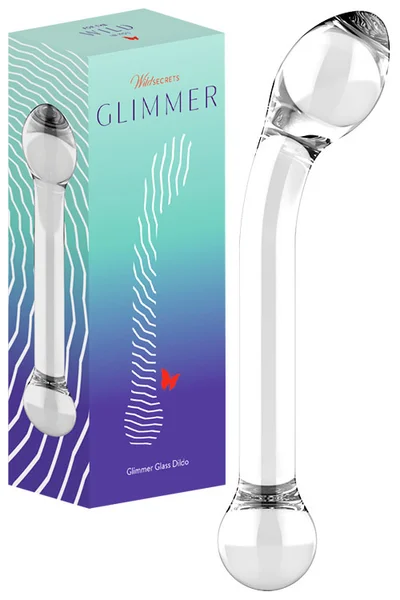 Wild Secrets Glimmer 7.9" Glass Dildo — image 9 of 12