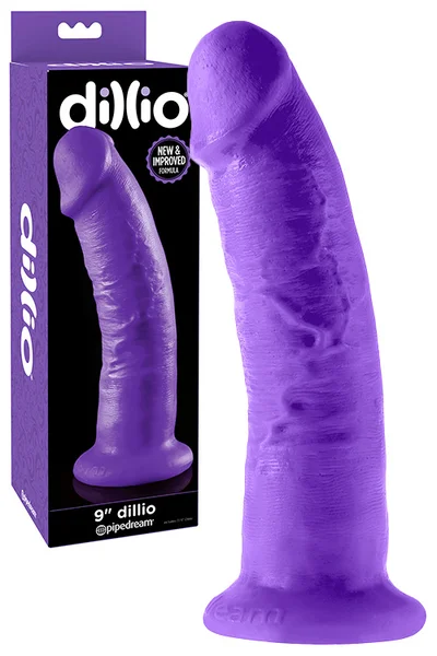 Dillio 9.5" Realistic Dildo with Suction Cup Base — image 3 of 4