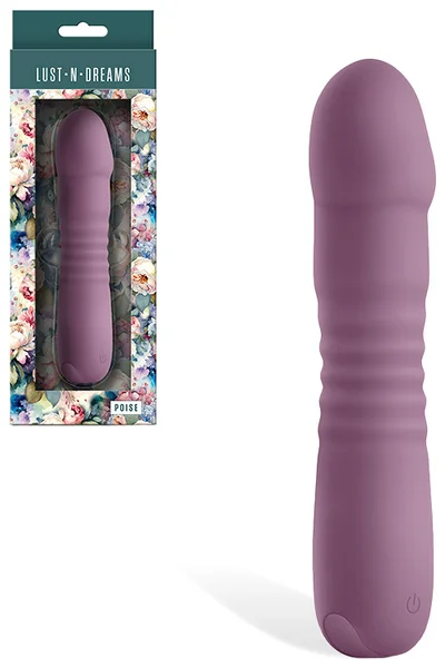nsnovelties Lust n Dreams Poise 6.8" Thrusting Vibrator — image 4 of 6