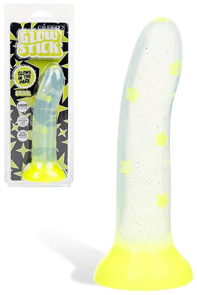 Calexotics Glow Stick Star 6" Liquid Silicone Dildo — image 5 of 8