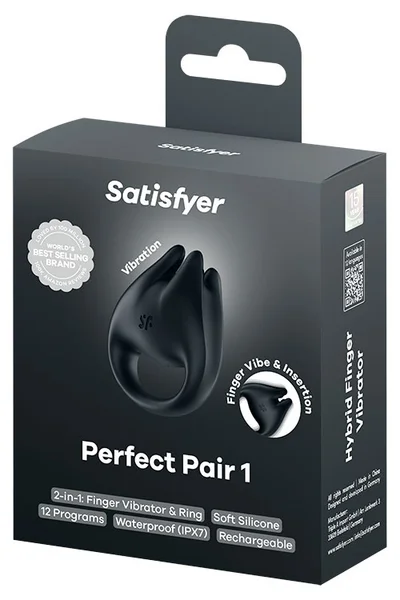 Satisfyer Perfect Pair 1 3" 2-In-1 Finger & Couples Vibrator — image 6 of 6