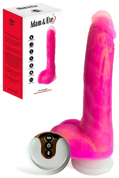 Adam and Eve The Squiggler Dual Density 9" Gyrating Dildo with Remote — image 7 of 18