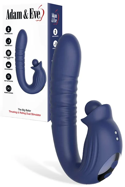 Adam and Eve The Big Baller Thrusting & Rotating 7.4" Rabbit Vibrator — image 13 of 18