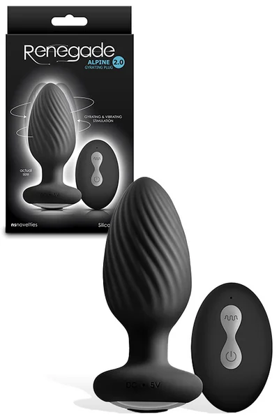 nsnovelties Alpine 2.0 4.2" Remote Controlled Rotating & Vibrating Butt Plug — image 3 of 4
