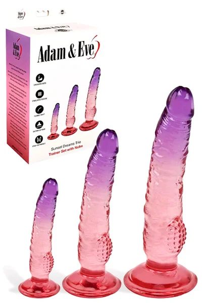 Adam and Eve Dreams 3 Piece Textured Dildo Set — image 7 of 18