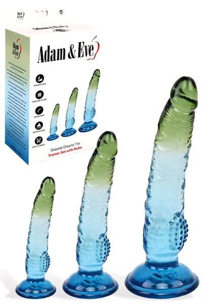 Adam and Eve Dreams 3 Piece Textured Dildo Set — image 17 of 18