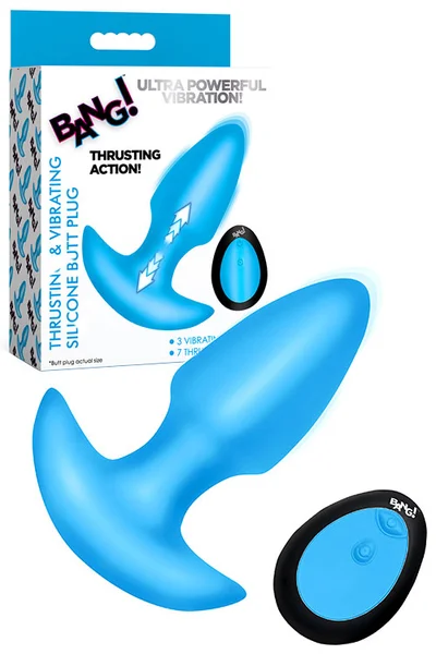 Bang 4" Thrusting & Vibrating Butt Plug With Remote Control — image 3 of 18