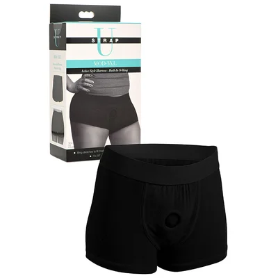 strap u boyshort harness with built in o ring