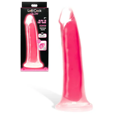 xr brands lollicock 82 silicone glow in the dark dildo