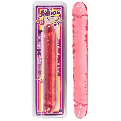 doc johnson super jelly realistic double ended 12 dildo