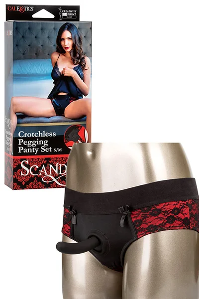 Calexotics Scandal Crotchless Pegging Panty Set with Dildo — image 13 of 18
