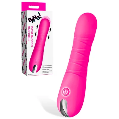 bang 59 thrusting vibrating silicone dildo